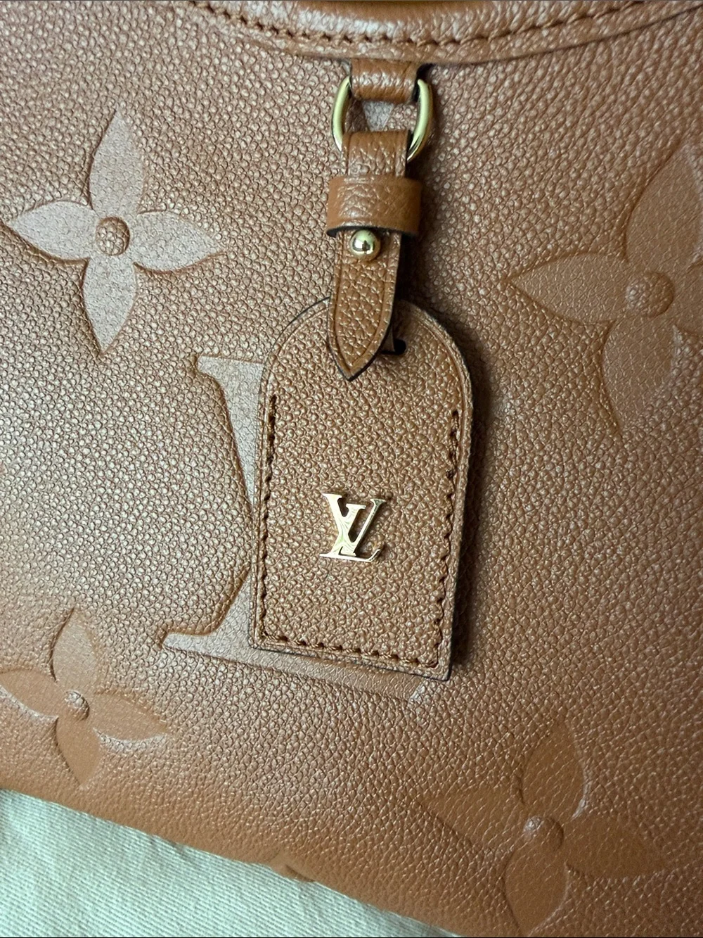 Louis Vuitton Cognac Carry All PM Shoulder Bag